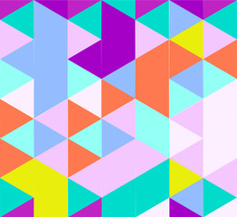 Obraz premium Triangle pattern in light color shades