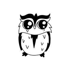 Doodle owl character.