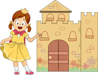 Kid Girl Play Princess Welcome Mini Castle