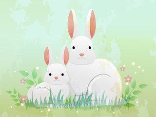Rabbit Kitten Illustration