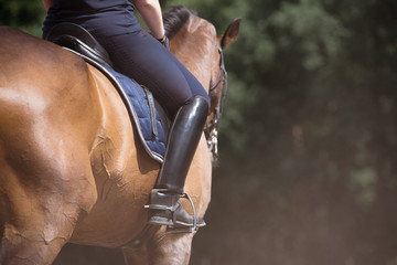 Obraz premium Close Up Sporen im Training