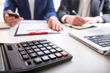 Team job young businessmans crew working with new startup project