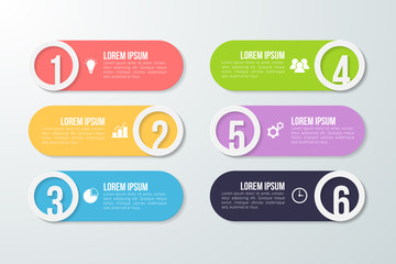 Infographic template for business, education, web design, banners, brochures, flyers, diagram, workflow, timeline. Vector illustration.