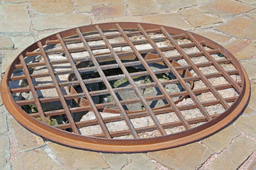 Rusty drain hatch