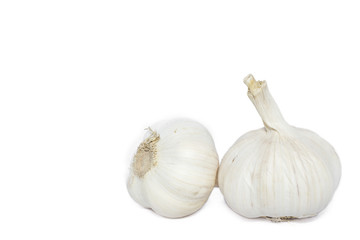 Garlic isolated on white background