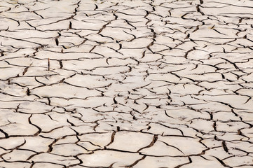 Image of cracked dry soil in dry season