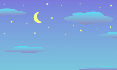 Sky in the night vector