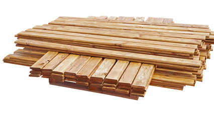 Stack of wooden bars