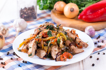 Stir fry with chicken