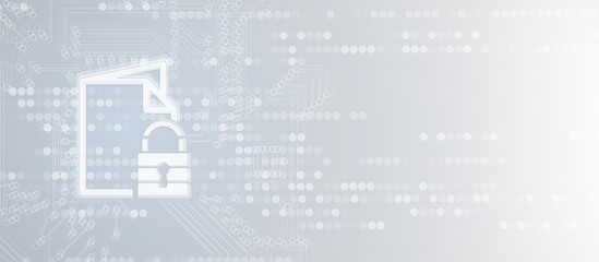 Cybersecurity and information or network protection. Future technology web services for business and internet project