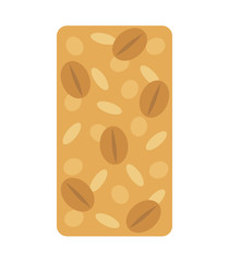 Granola bar isolated on white background