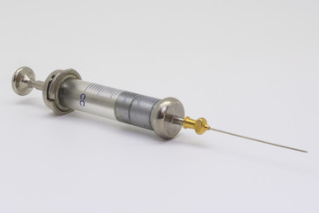 Antike Spritze aus Glas