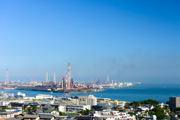夏の北九州工業地帯
