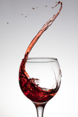 Image of Awesom Red wine in Wineglass with splash printed on Printed Glass Splashbacks