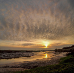 Clouds over the River at Sunriae