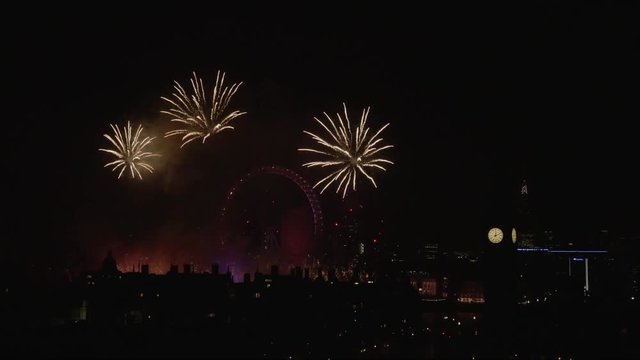 London New Year Fireworks Display