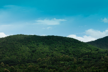 Mountain view and beautiful sky
