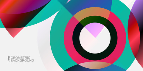 Obraz premium Geometric colorful abstract background