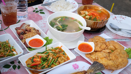 food in the restaurant