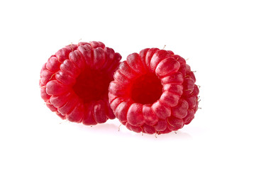 Raspberries Isolated on White Background
