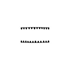 Vector hand drawn object, abstract frame. Feminine logo