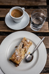 Espresso and water