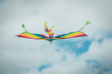 Kite flying against the sky