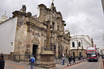 Fototapeta na wymiar La Compañía, Quito, Pichincha, Ecuador