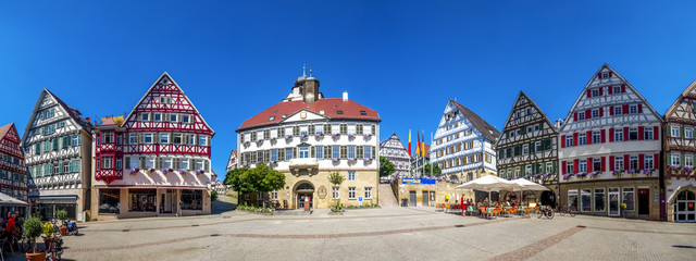 Herrenberg, Marktplatz und Stiftskirche 