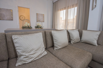 Interior design of luxury apartment living room