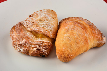 Sfogiatella, typical Neapolitan pastry, Naples, Italy restaurant