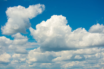 Blue sky with clouds background