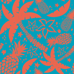 Vector seamless Tropical Pattern