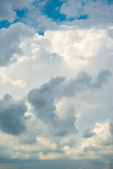 Blue sky with clouds background