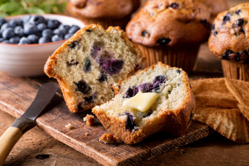 Blueberry Muffins - obrazy, fototapety, plakaty