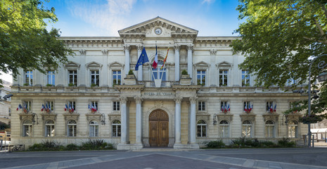 Obraz premium The city hall in Avignon. Vaucluse, Provence, France, Europe.