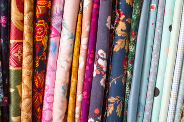 Fabric stack of assorted patterns for sewing and quilting!