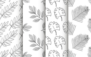 Set of vector patterns with leaves