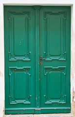 Old wooden door in Vienna