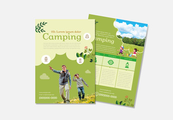 Camping Flyer Layout