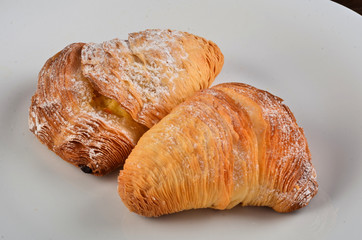 Sfogiatella, typical Neapolitan pastry, Naples, Italy restaurant