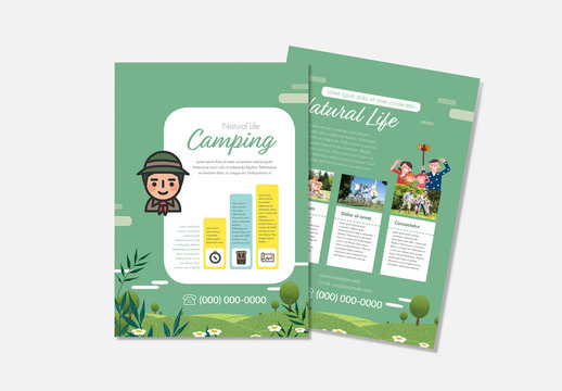 Camping Flyer Layout