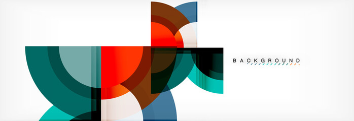 Obraz na płótnie Canvas Vector circular geometric abstract background
