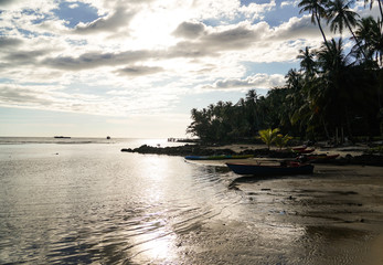 island beach sunset pier thailand people couple silhouette