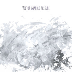 White, gray, black vector scribble marble watercolor texture background. Abstract acrylic smudge backdrop with stains, dry brush strokes, spots and ink waves. Natural stone wall for interior design.