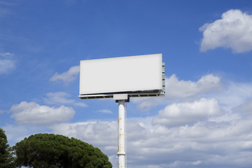Blank billboard mock up