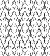 Fototapeta premium Hexagon Seamless Lattice Geometric Pattern. Vector Illustration. Modern Stylish Texture. Repeating geometric hexagons