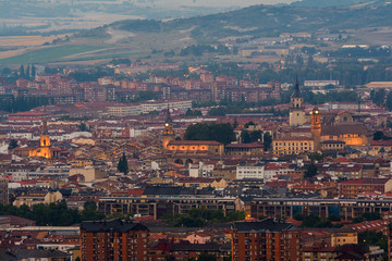 Panorama The Downtown VitoriaGasteiz Spain