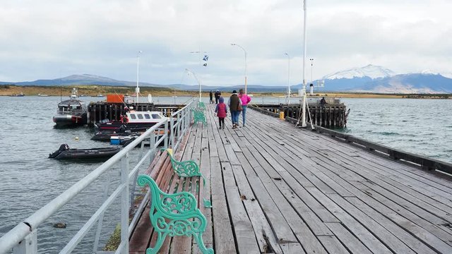 Old Pier, Puerto Natales, Ultima Esperanza Province, Patagonia, Chile
