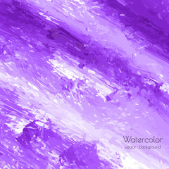 Ultra violet, purple, lilac grunge marble watercolor dry brush strokes texture hand paint on white background. Abstract acrylic pours, fluid art with stains, splashes. Oil frame, place for text, logo.